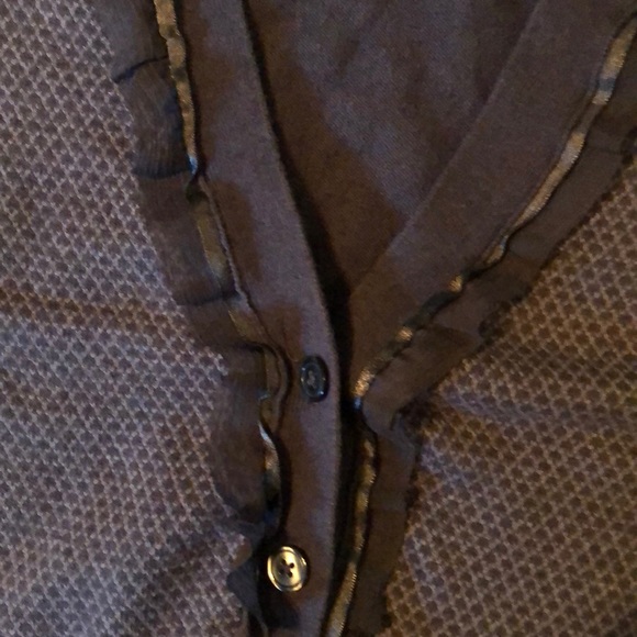 Merona Gray Ribbon Cardigan - Picture 3 of 4